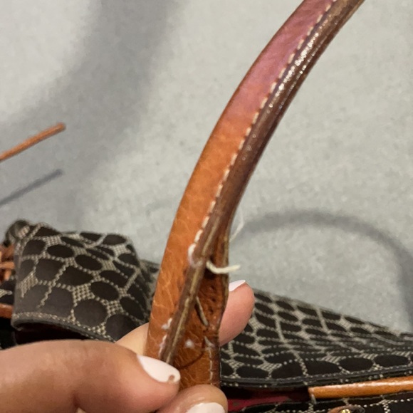 Kate Spade Brown Jacquard Red & Brown Bag - Picture 15 of 16